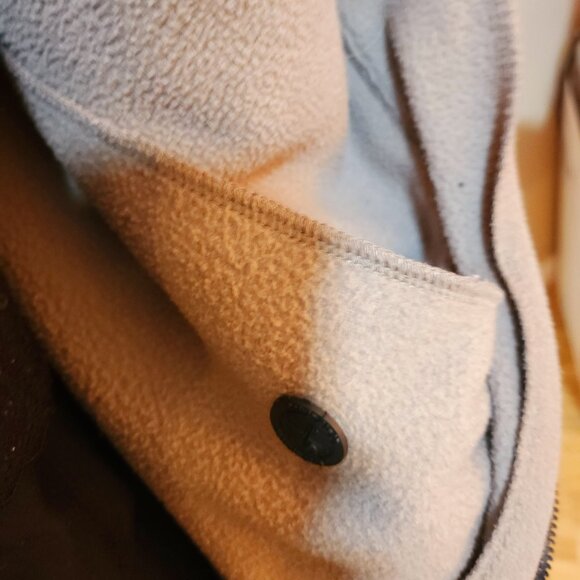 Calvin Klein Performance 1X Light Gray/Brown Full-Zip Long Sleeve Fleece Hoodie - Picture 15 of 15